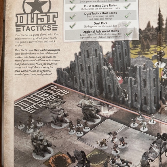 Hardcover 2014 Dust Tactics Core Rulebook Second Edition Historical Wargame Book - Picture 3 of 9